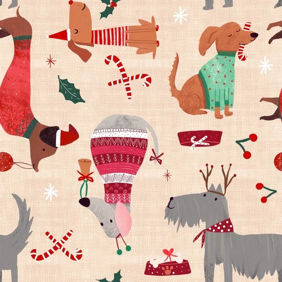 We Woof You a Merry Christmas Ruffle Romper PETE + LUCY Winter Holiday 6-9 NEW - Picture 6 of 7